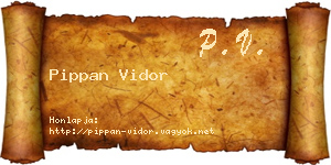 Pippan Vidor névjegykártya